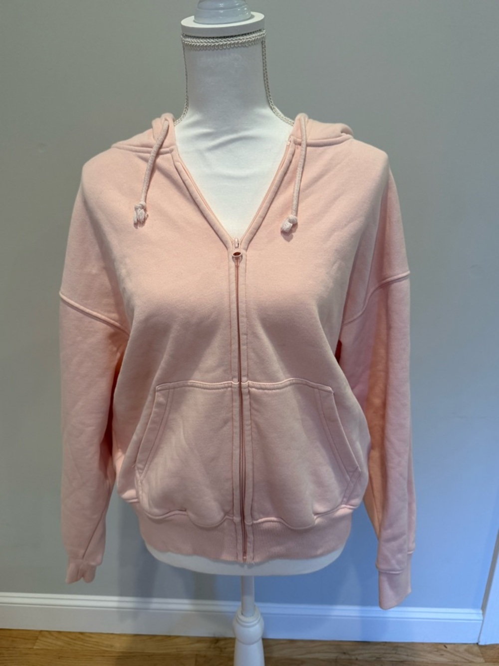 PacSun Light Pink Full‑Zip Hoodie
